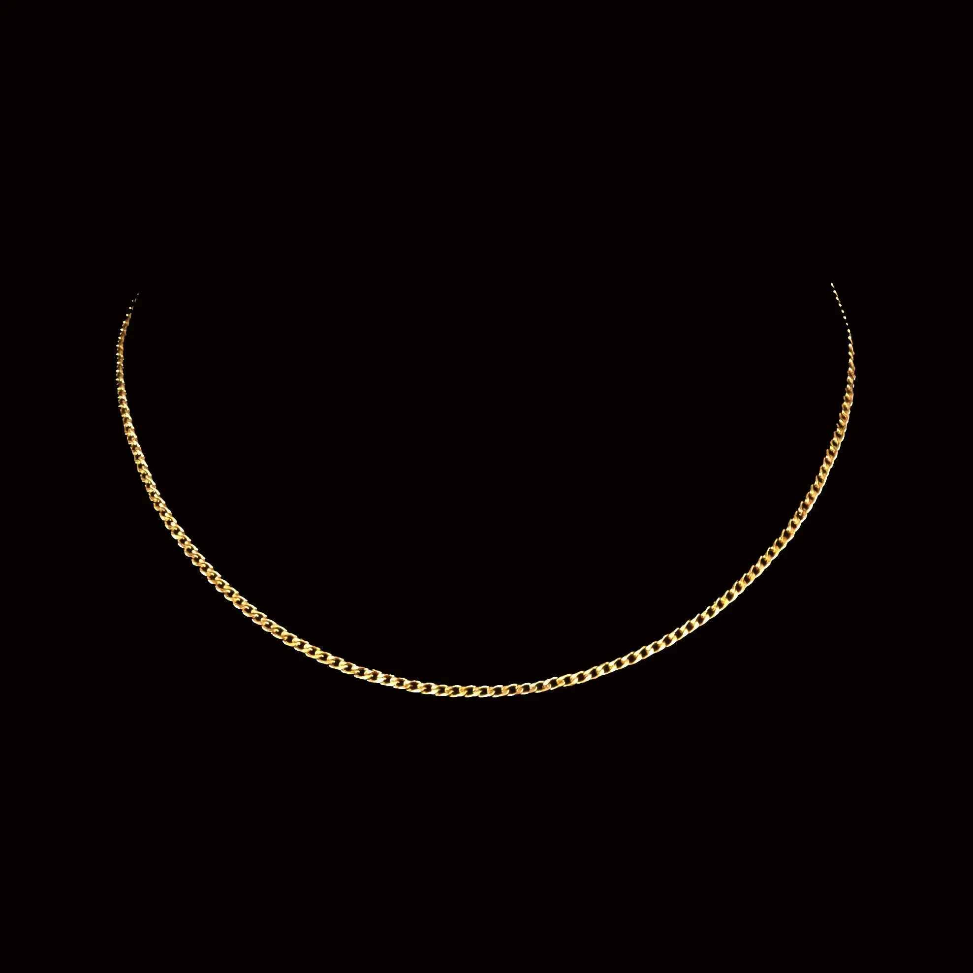 Fortunato Stainless Steel Curb Chain Necklace