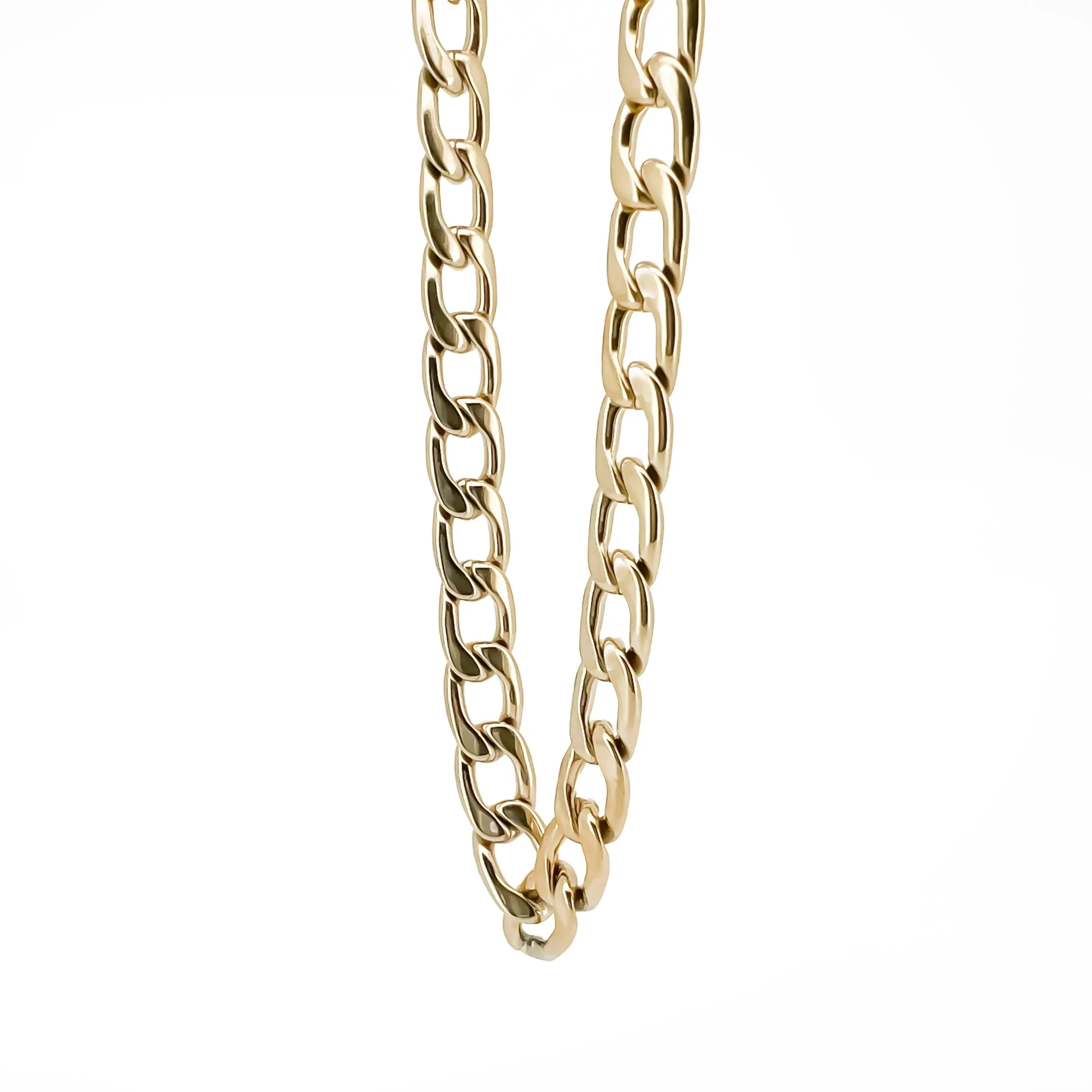 Fortunato Stainless Steel Curb Chain Necklace
