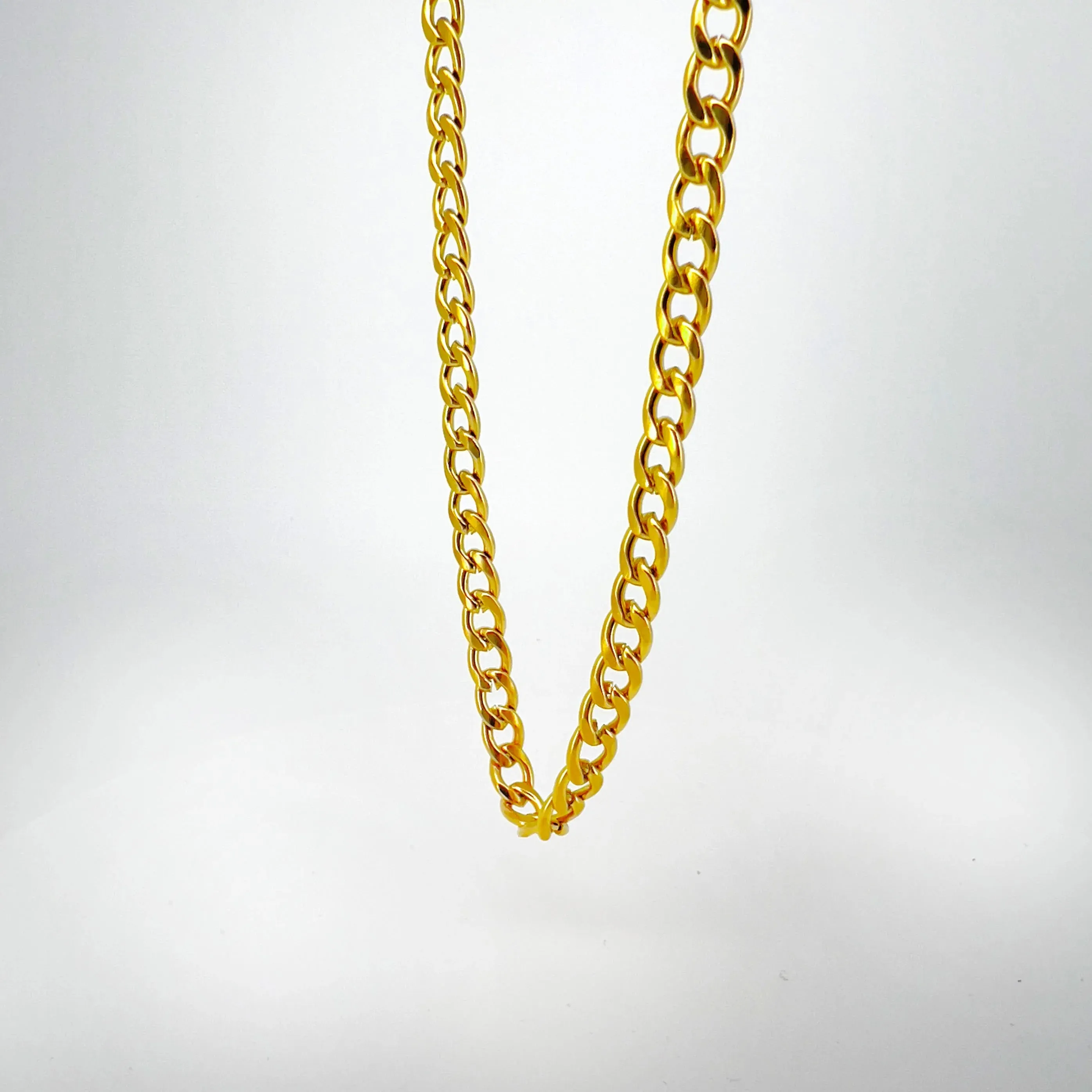 Fortunato Stainless Steel Curb Chain Necklace