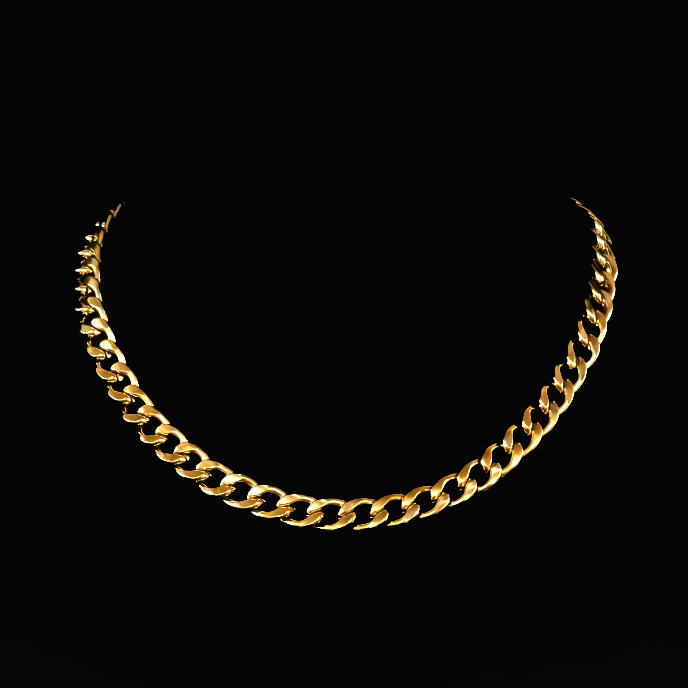 Fortunato Stainless Steel Curb Chain Necklace
