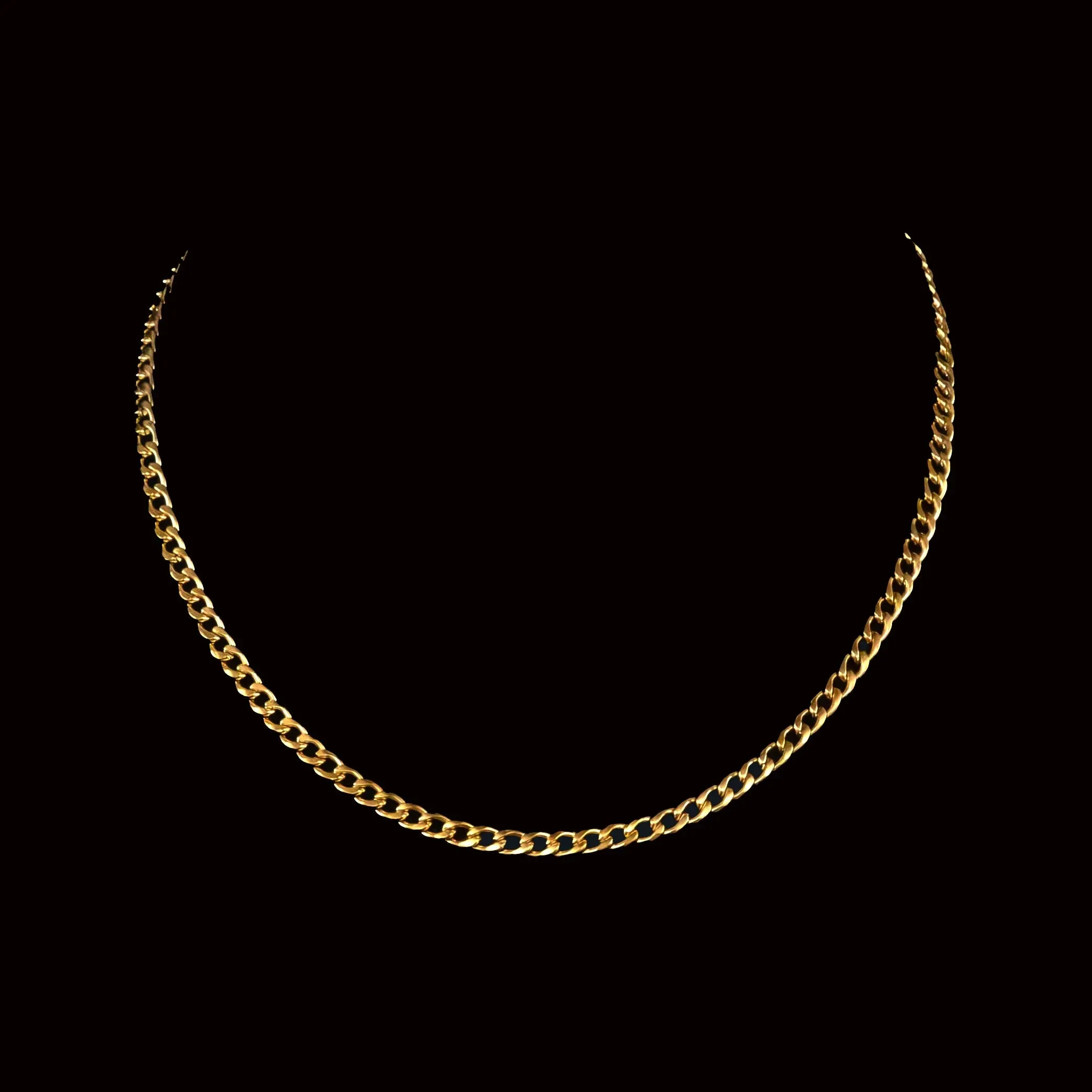 Fortunato Stainless Steel Curb Chain Necklace