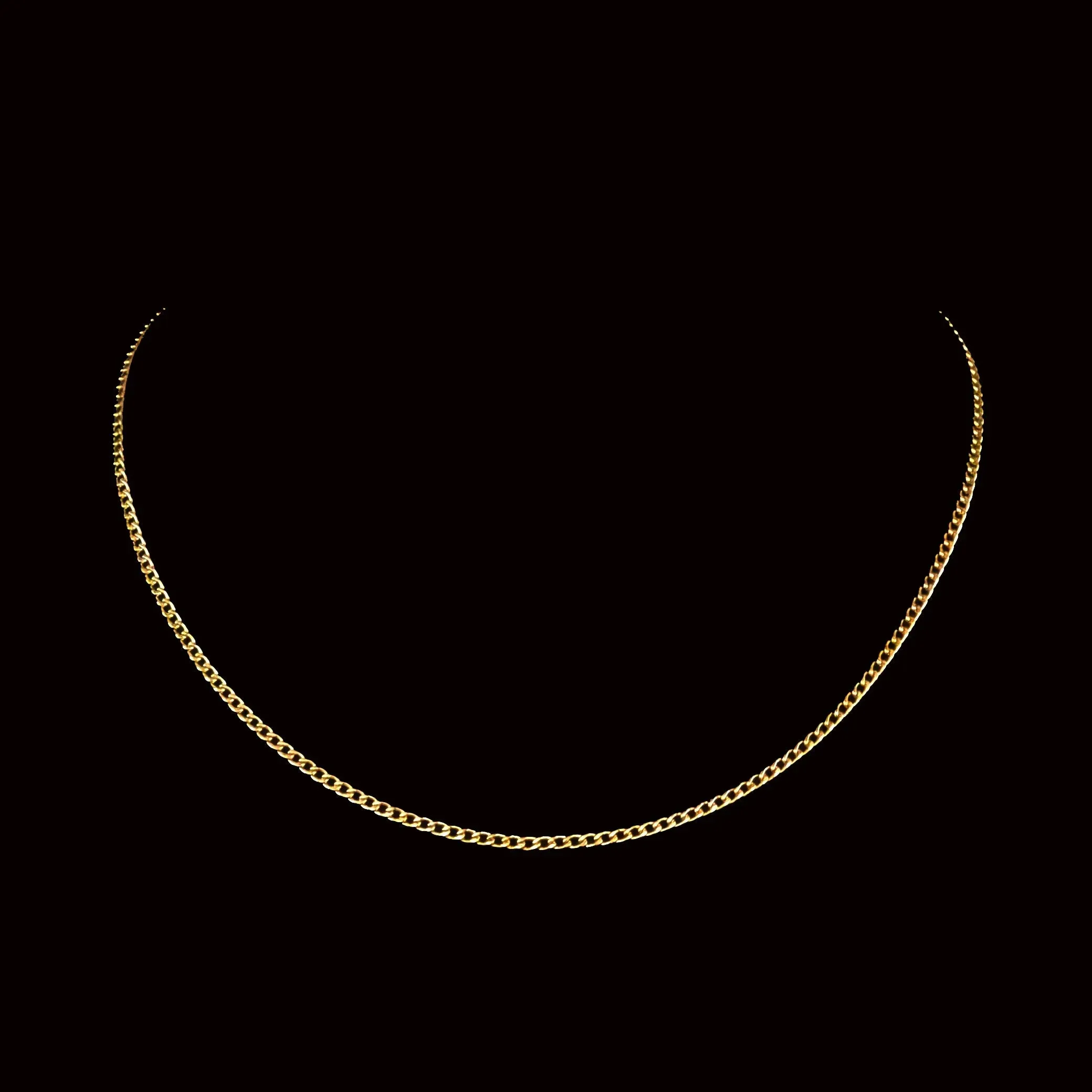 Fortunato Stainless Steel Curb Chain Necklace