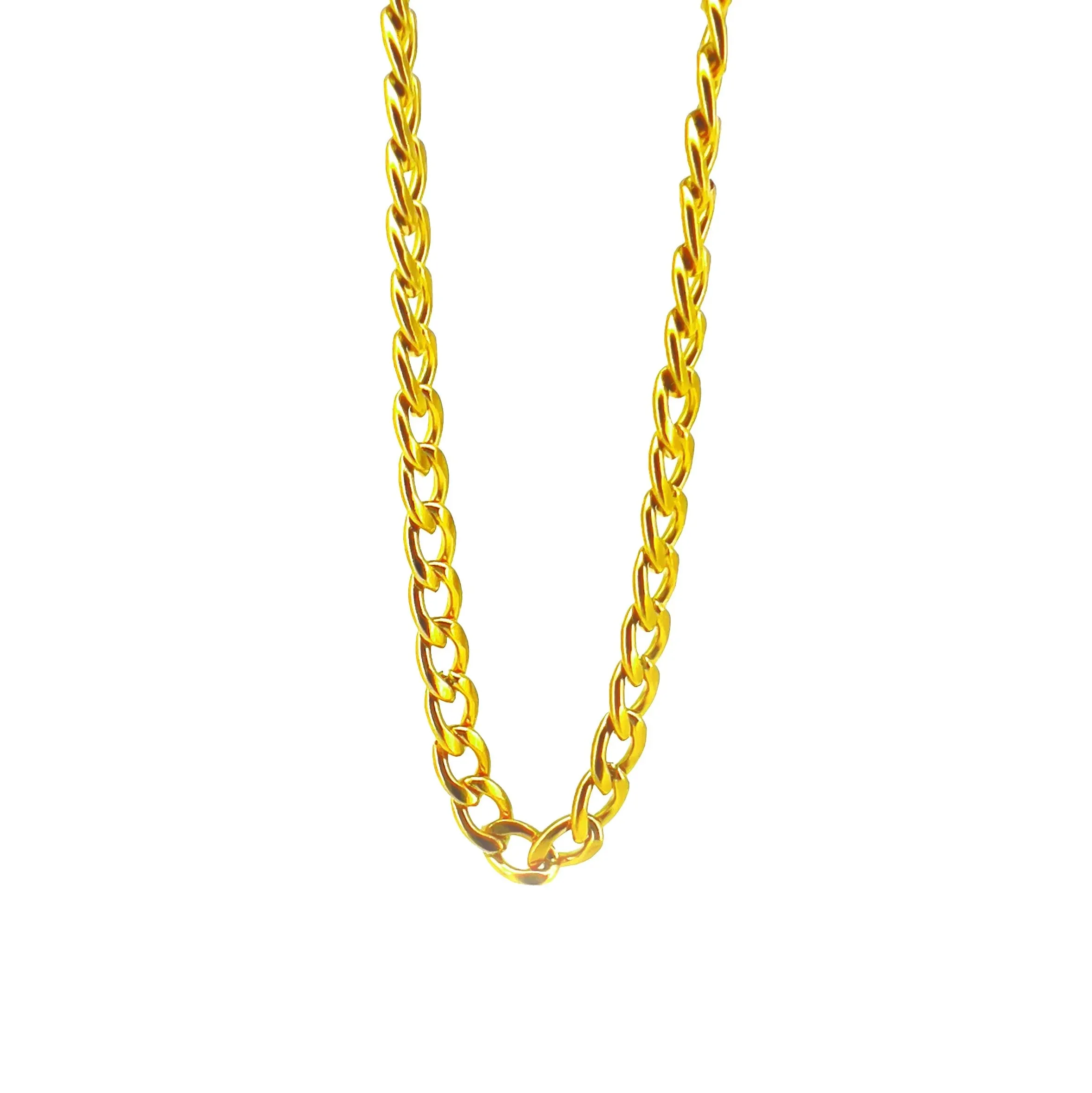 Fortunato Stainless Steel Curb Chain Necklace