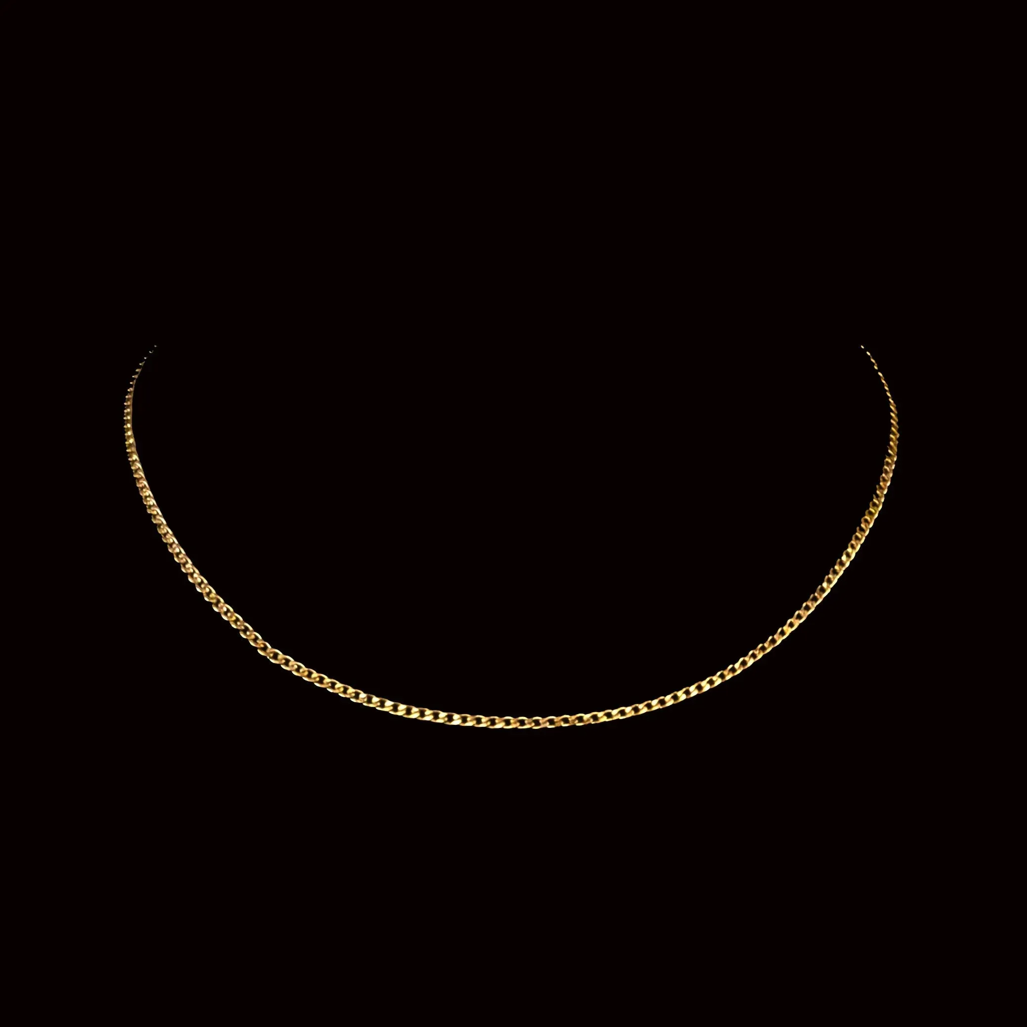Fortunato Stainless Steel Curb Chain Necklace