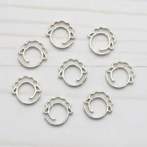 Fox & Pine Stitches Sheep Stitch Markers - Silver Sheep - Split Ring