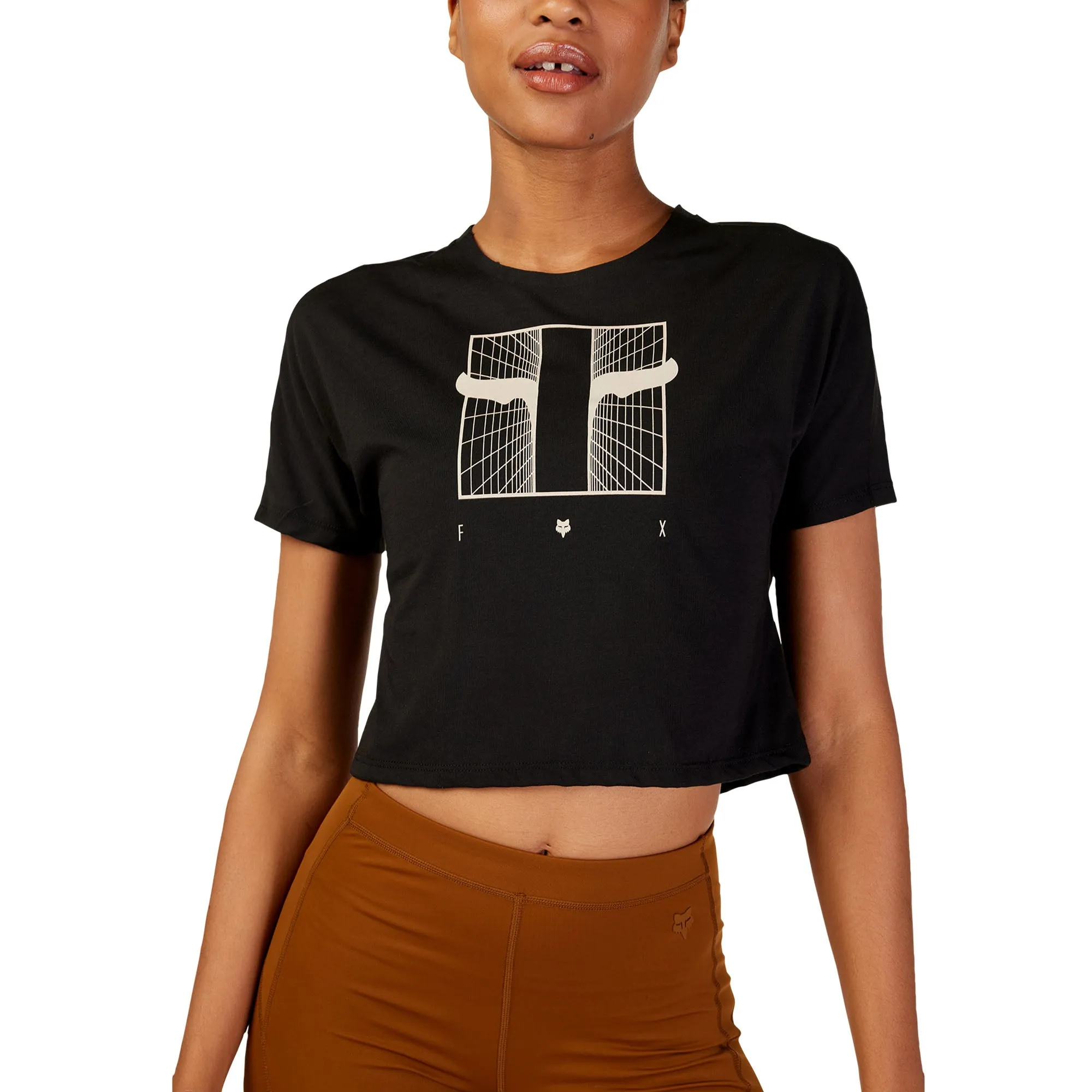 Fox Racing  Womens Placate T-Shirt Short Sleeve Tech Tee Soft Comfortable Black