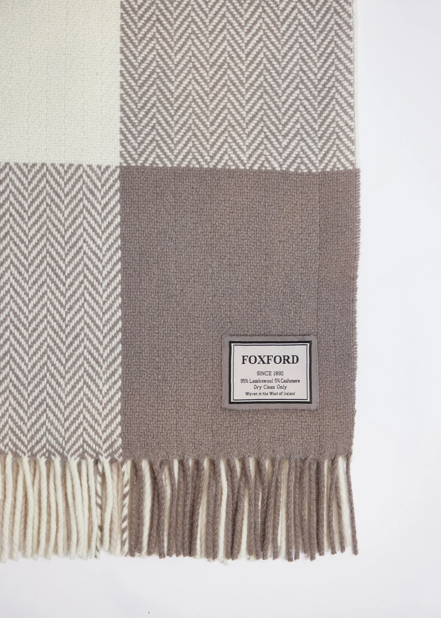 Foxford Dún na Rí Cashmere and Lambswool Throw