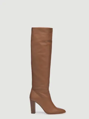 FRAME x Tamara Mellon Slouch Knee Boot -- Luggage