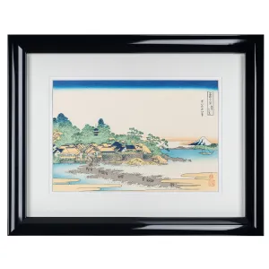 Framed Enoshima in Sagami Japanese Woodblock Print