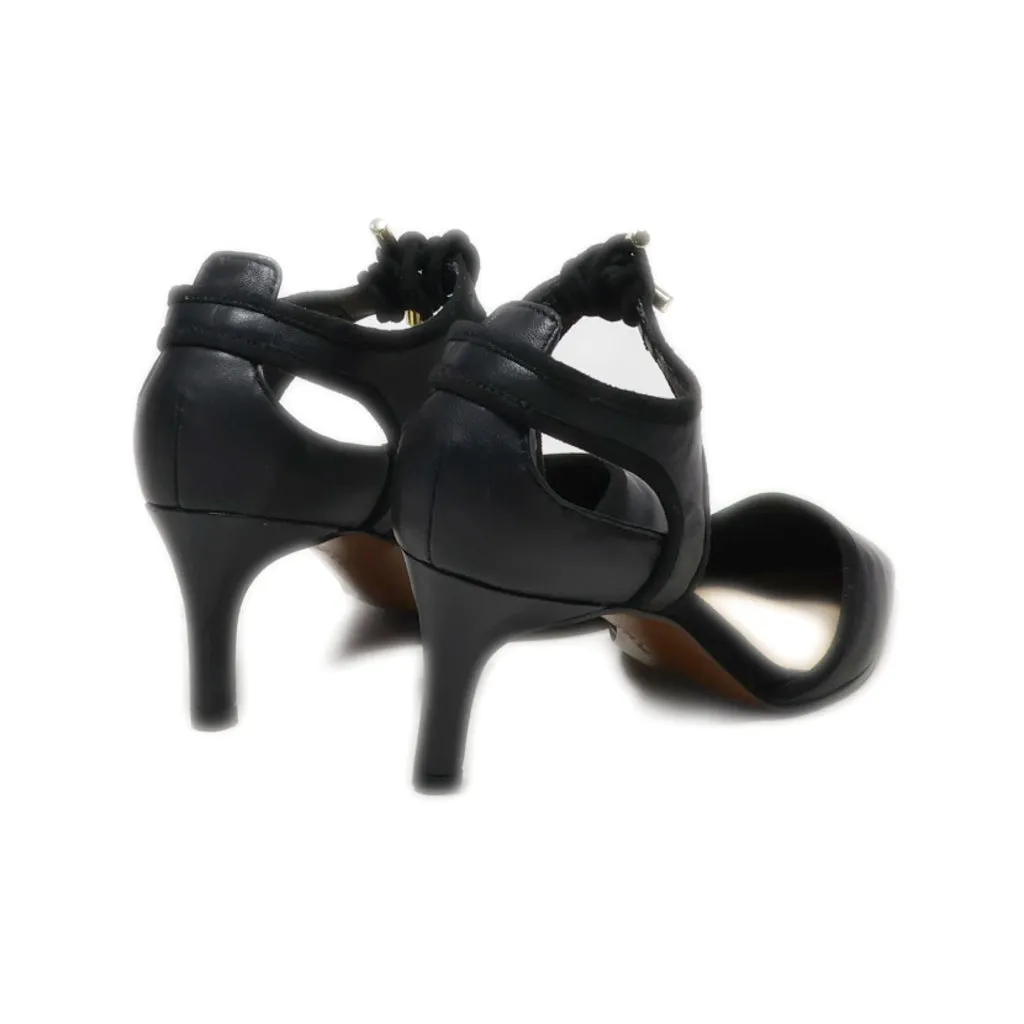 Franco Sarto Kitten Heels Leather Black Colour For Women