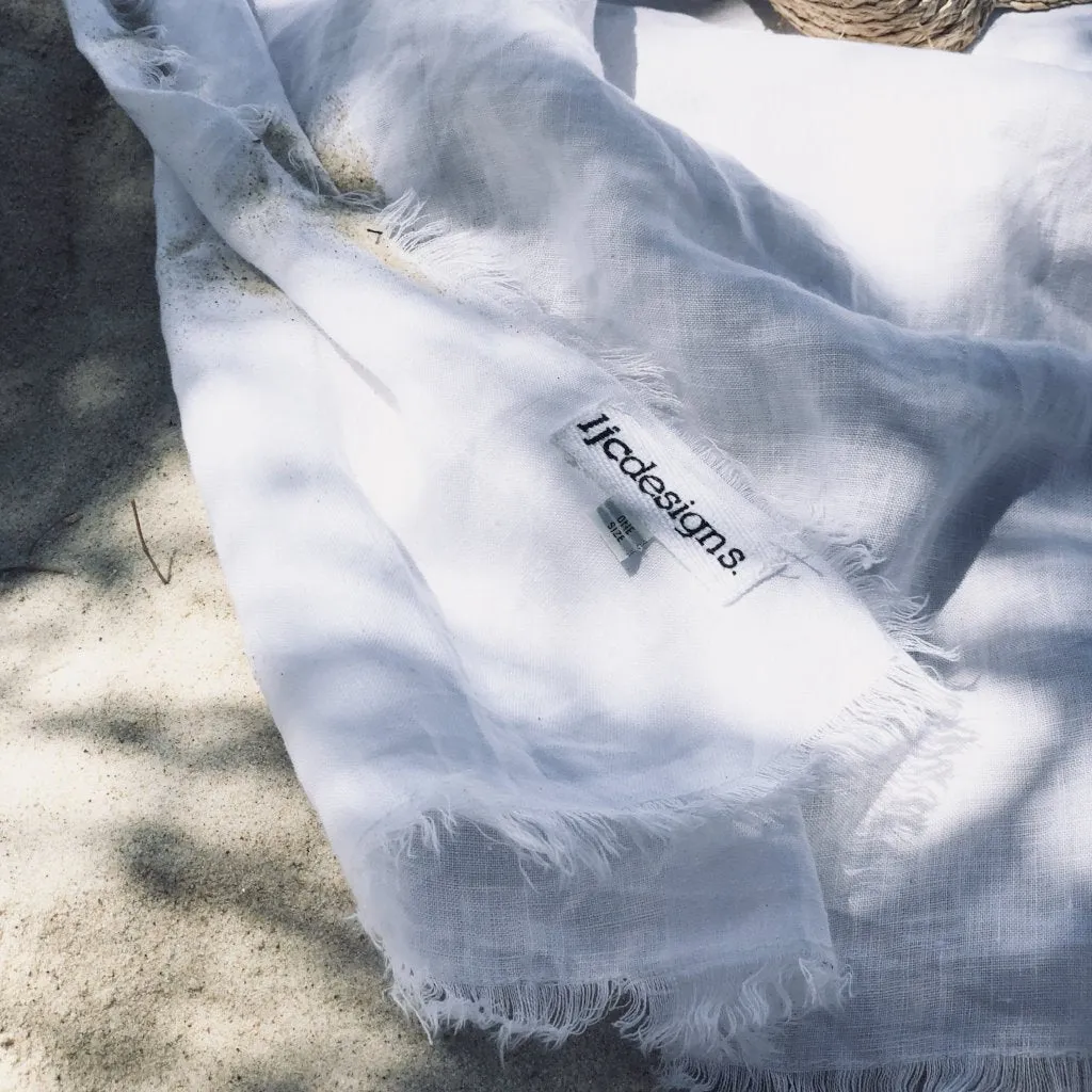 Frayed Linen Sarong