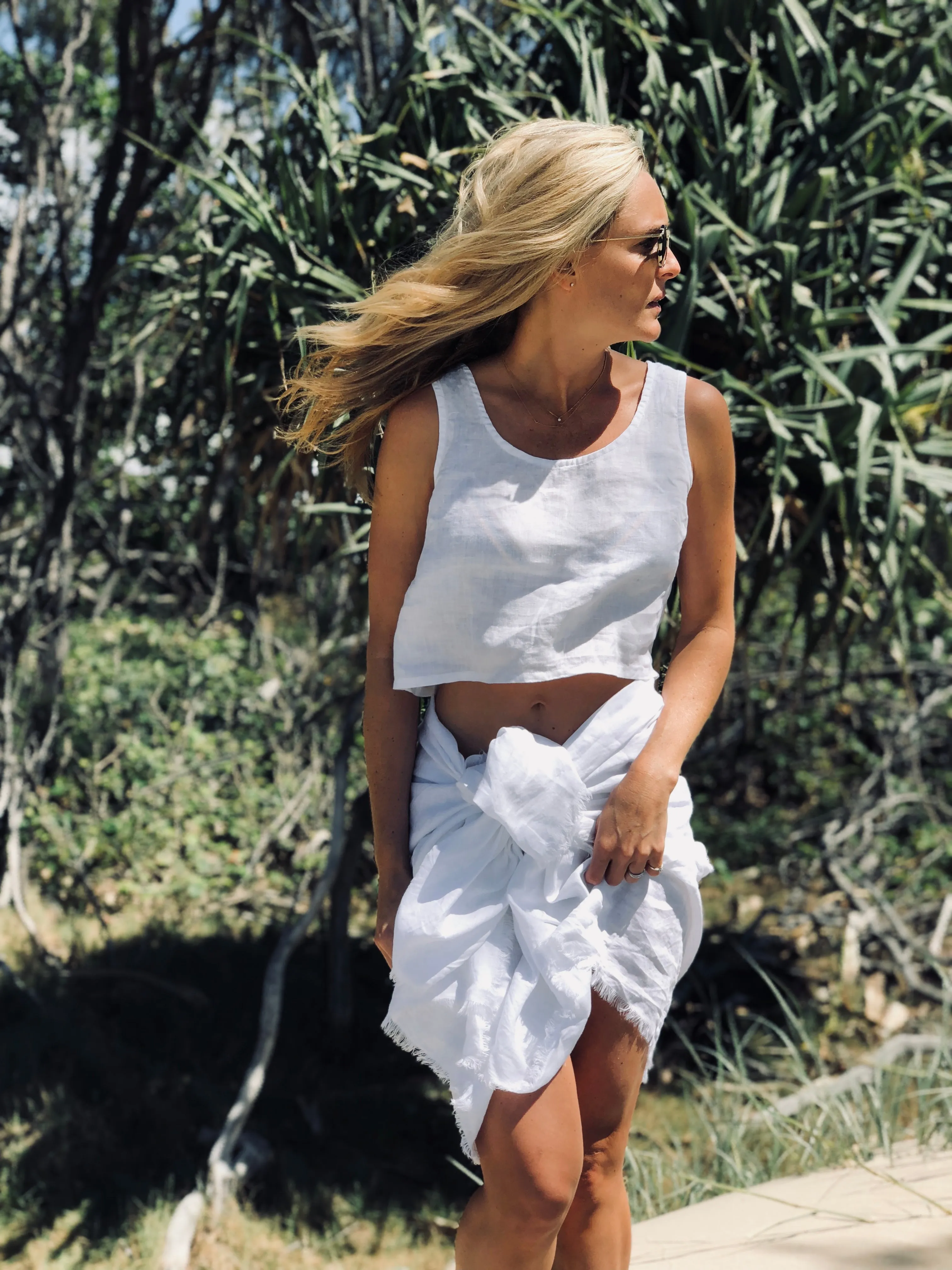 Frayed Linen Sarong