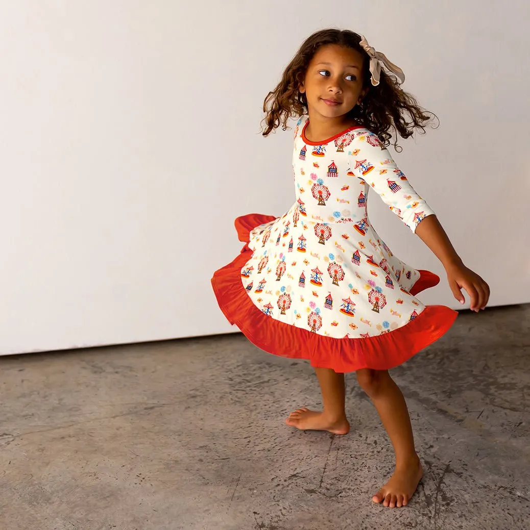 Free Birdees County Fair Ruffle Hi-Lo Twirling Dress (2T-6Y)