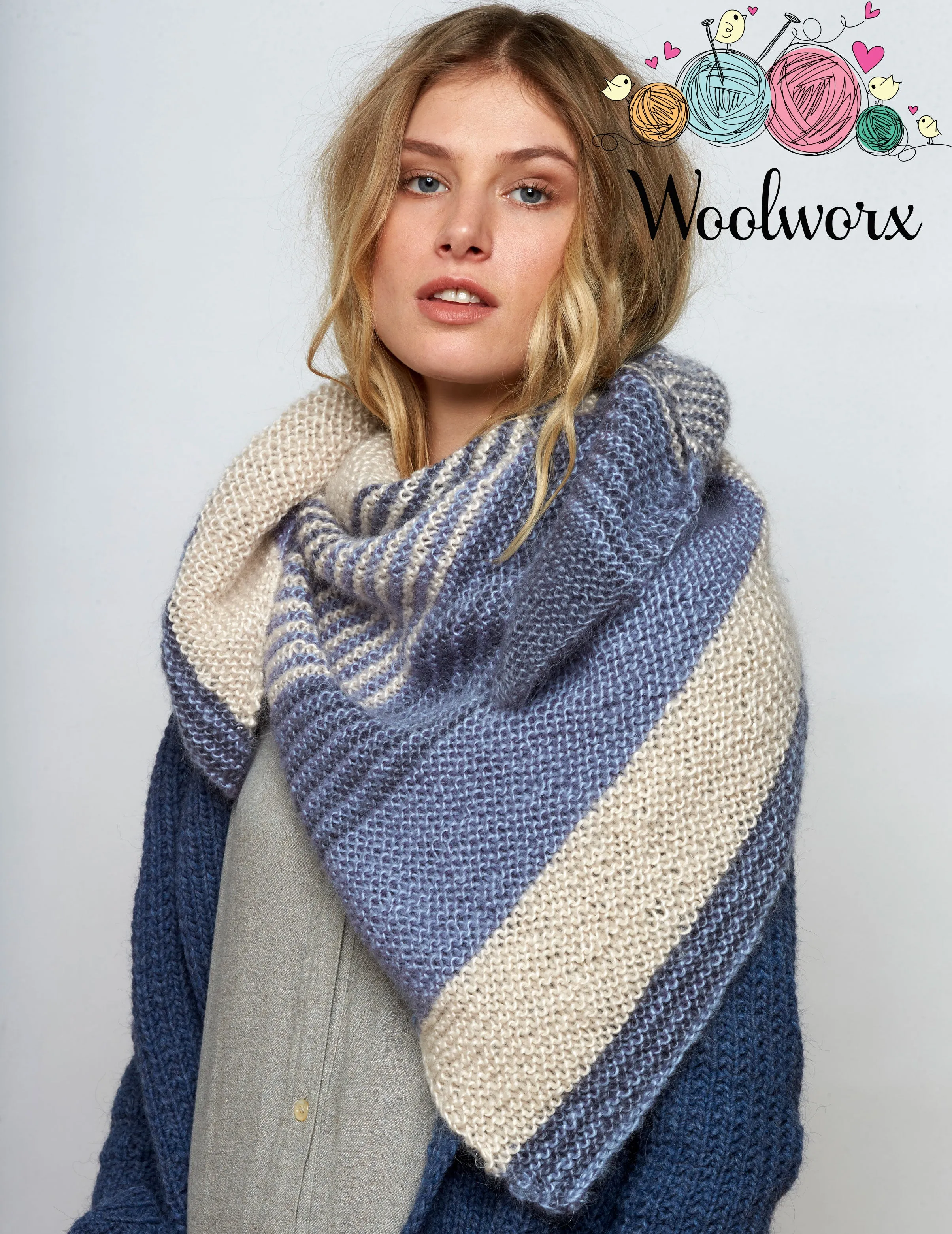 FREE Tweet Cozy Wrap Pattern - Plassard Tweet Yarn