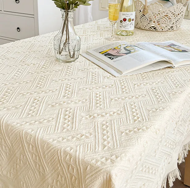 French Cream-colored Tablecloth