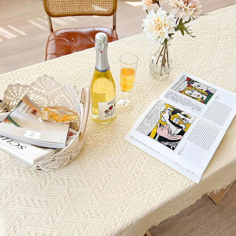 French Cream-colored Tablecloth