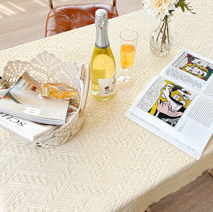 French Cream-colored Tablecloth