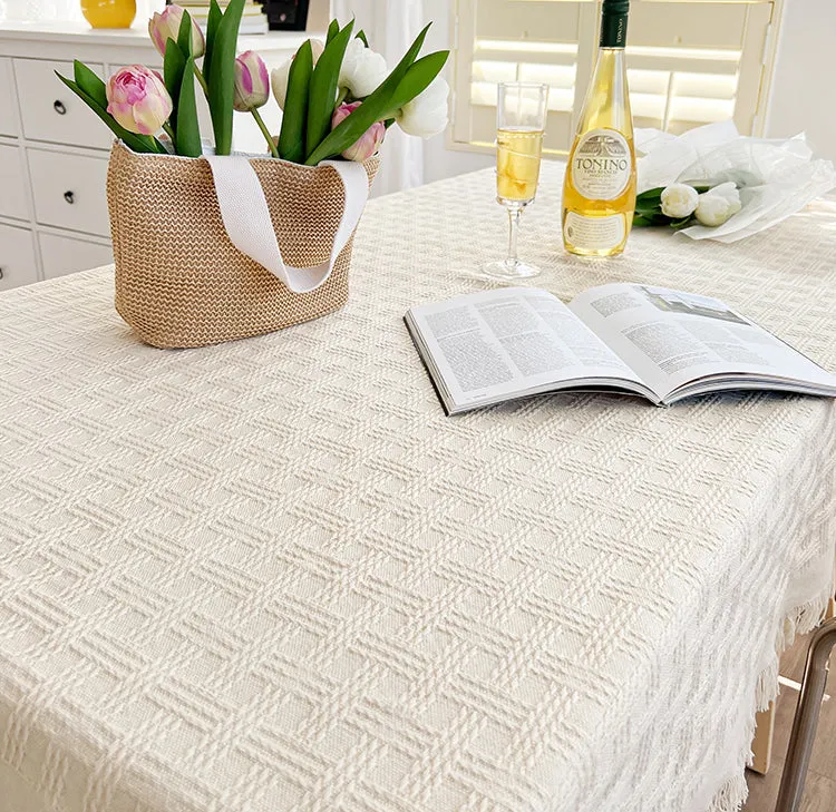 French Cream-colored Tablecloth