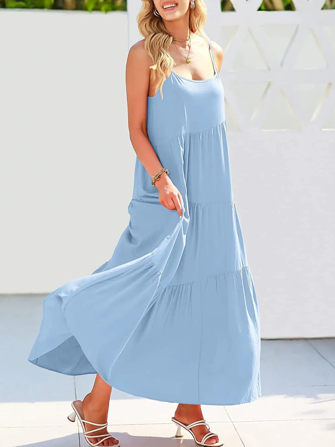 Full Size Tiered Maxi Dress
