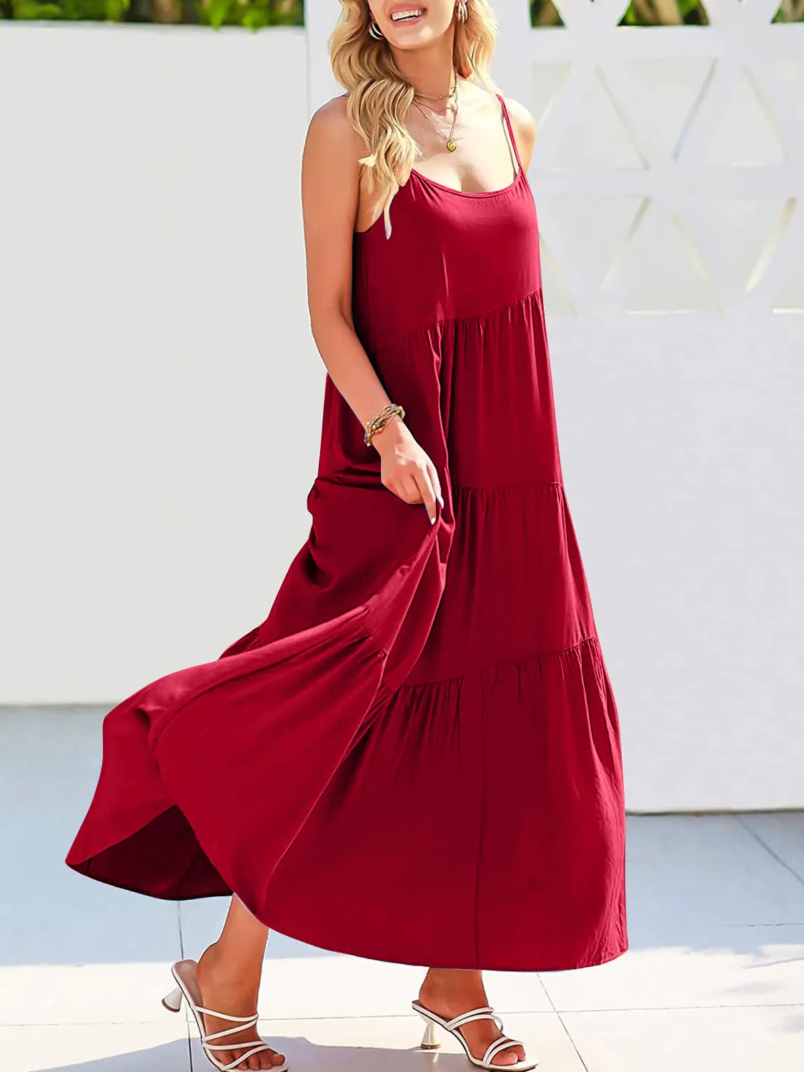 Full Size Tiered Maxi Dress