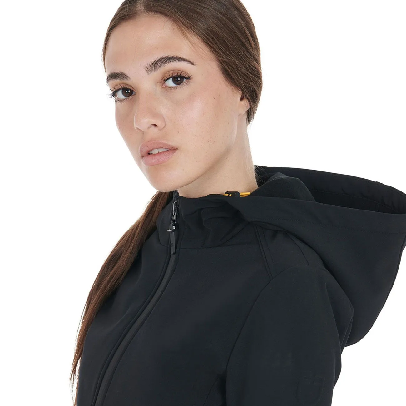 FULL ZIP WOMAN SOFTSHELL WITH HOOD