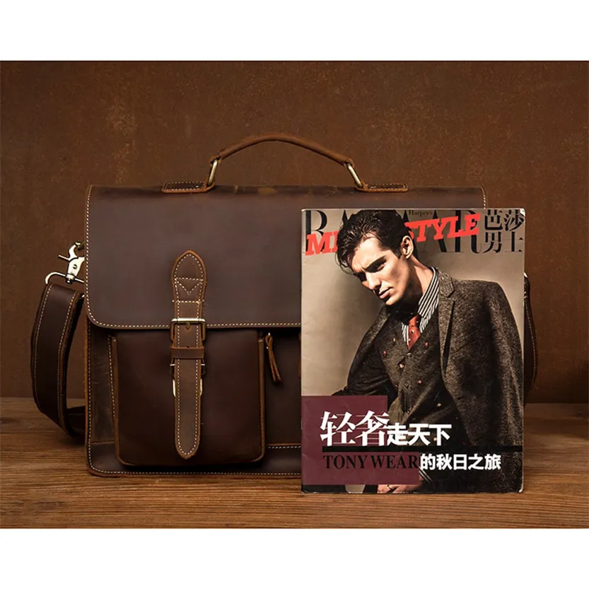 Funki Buys | Bags | Messenger Bags | Men's Leather Laptop Bag