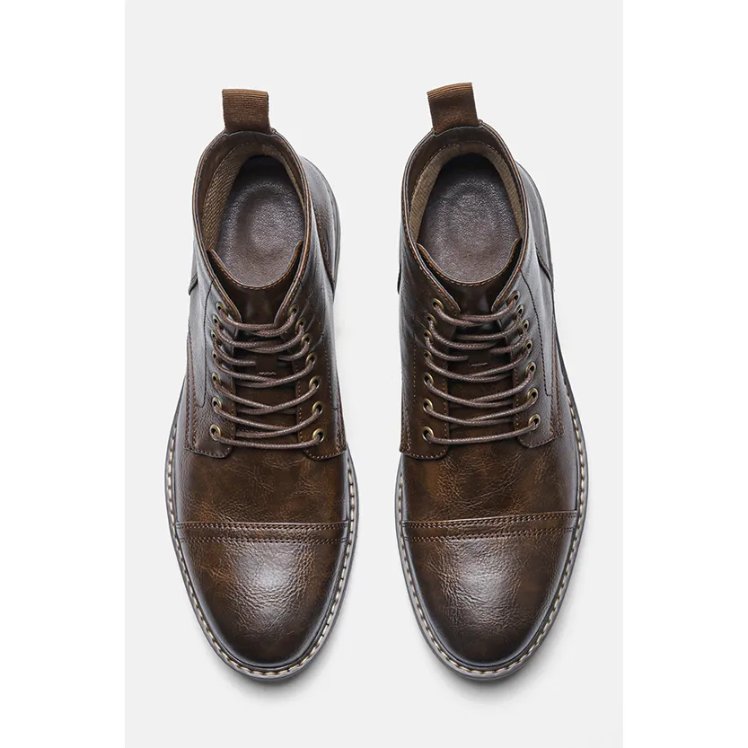 Funki Buys | Boots | Men's Faux Leather Smart Dress Boots