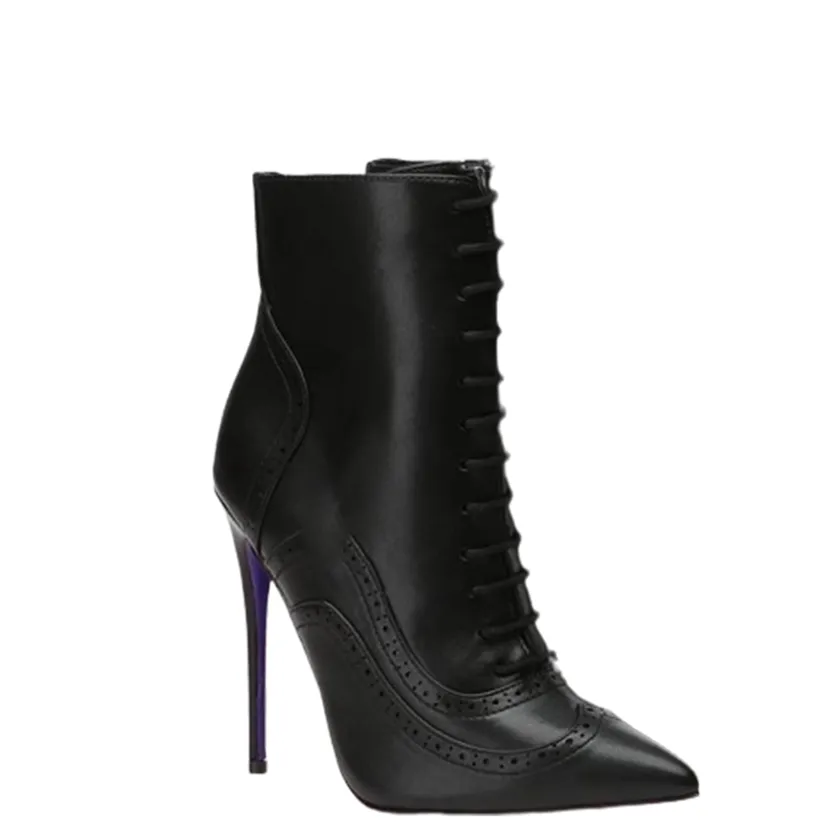 Funki Buys | Boots | Women's Lace Up Pointy Ankle Boots