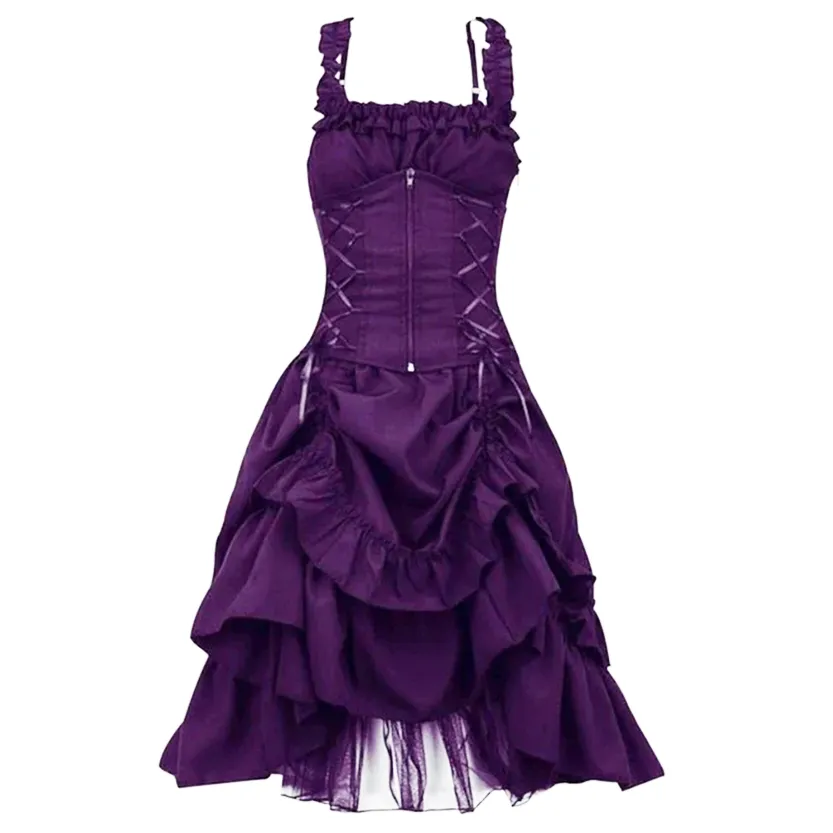 Funki Buys | Dresses | Women's Gothic Retro Party Dress