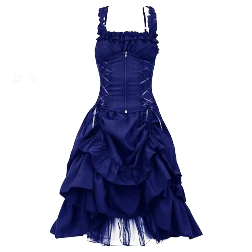 Funki Buys | Dresses | Women's Gothic Retro Party Dress