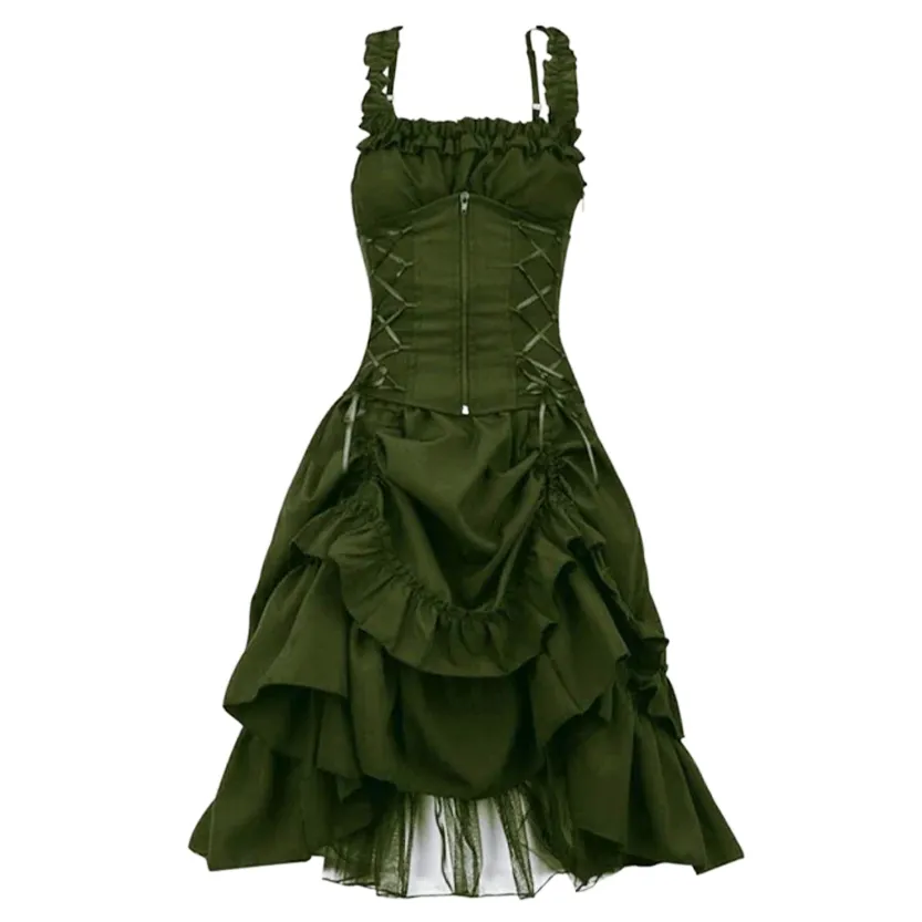 Funki Buys | Dresses | Women's Gothic Retro Party Dress