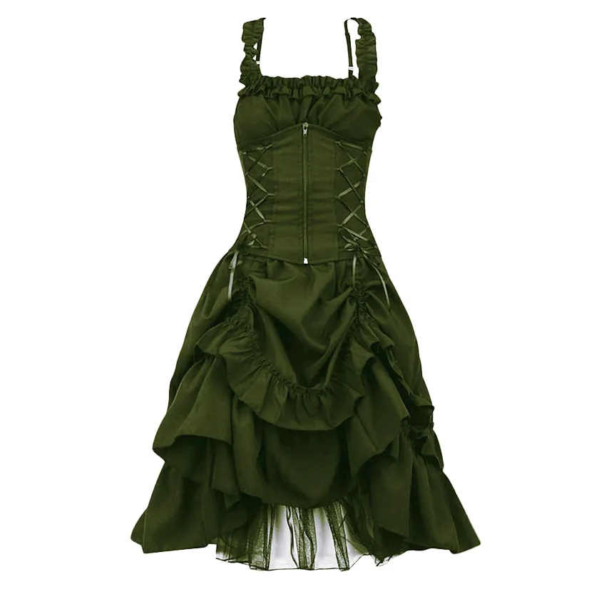 Funki Buys | Dresses | Women's Gothic Retro Party Dress