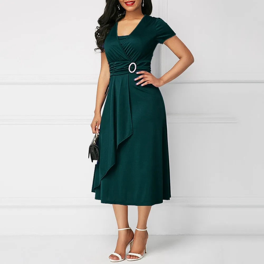Funki Buys | Dresses | Women's High Waist Wrap Evening Dress