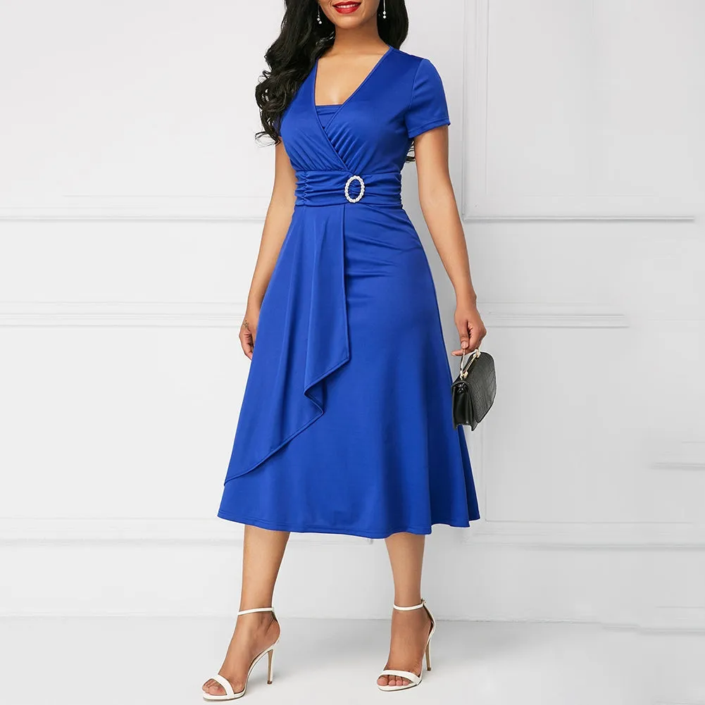 Funki Buys | Dresses | Women's High Waist Wrap Evening Dress