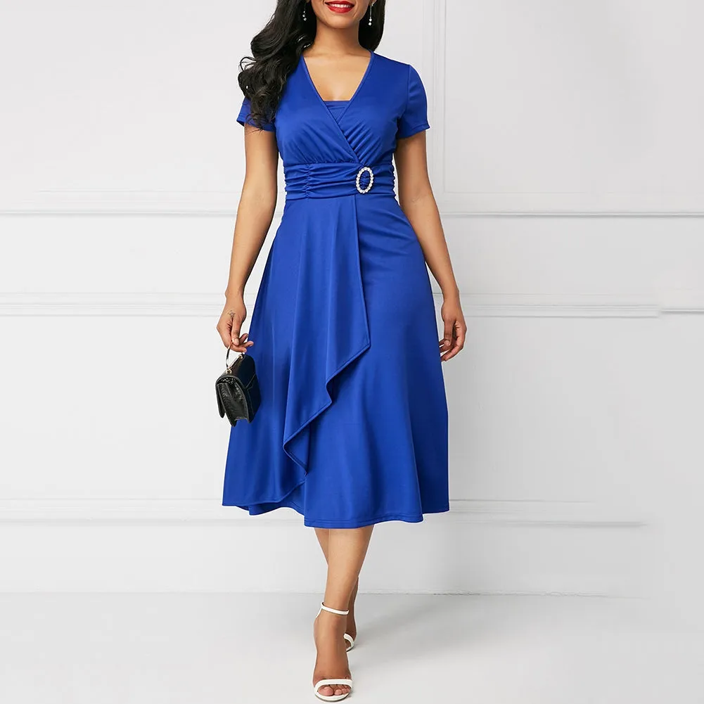 Funki Buys | Dresses | Women's High Waist Wrap Evening Dress