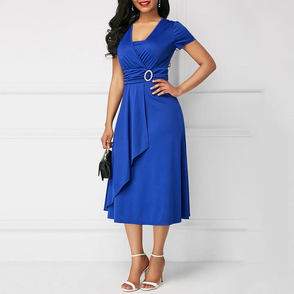 Funki Buys | Dresses | Women's High Waist Wrap Evening Dress