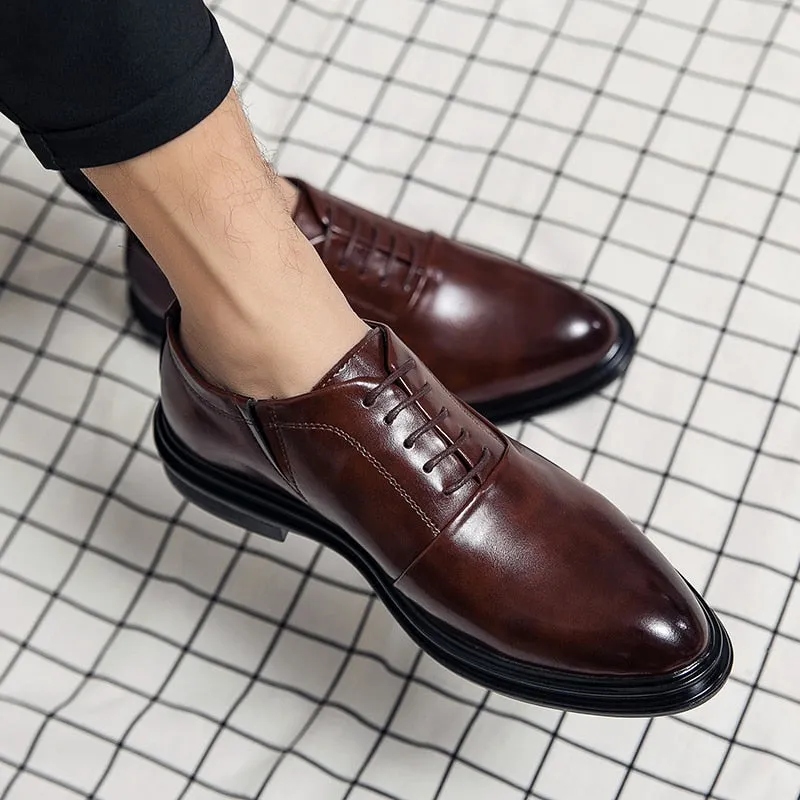 Funki Buys | Shoes | Men's Genuine Leather Derby Formal Shoe