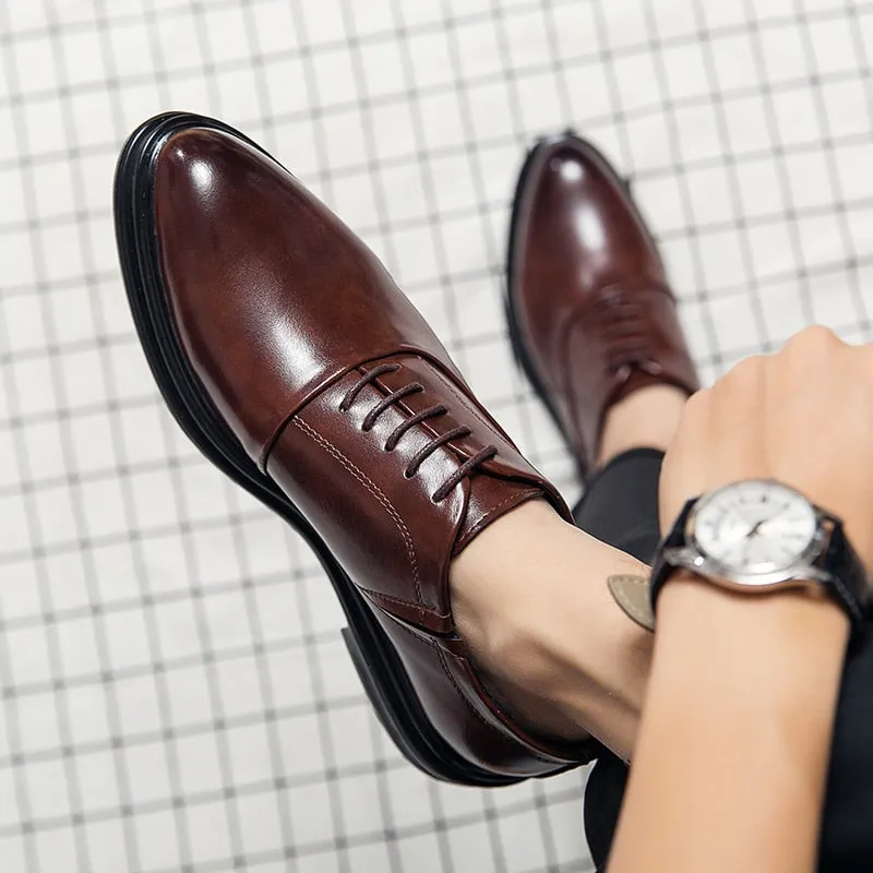 Funki Buys | Shoes | Men's Genuine Leather Derby Formal Shoe