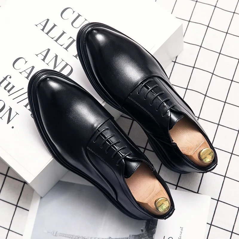 Funki Buys | Shoes | Men's Genuine Leather Derby Formal Shoe