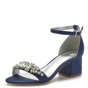 Funki Buys | Shoes | Women's Elegant Low Satin Dress Sandals