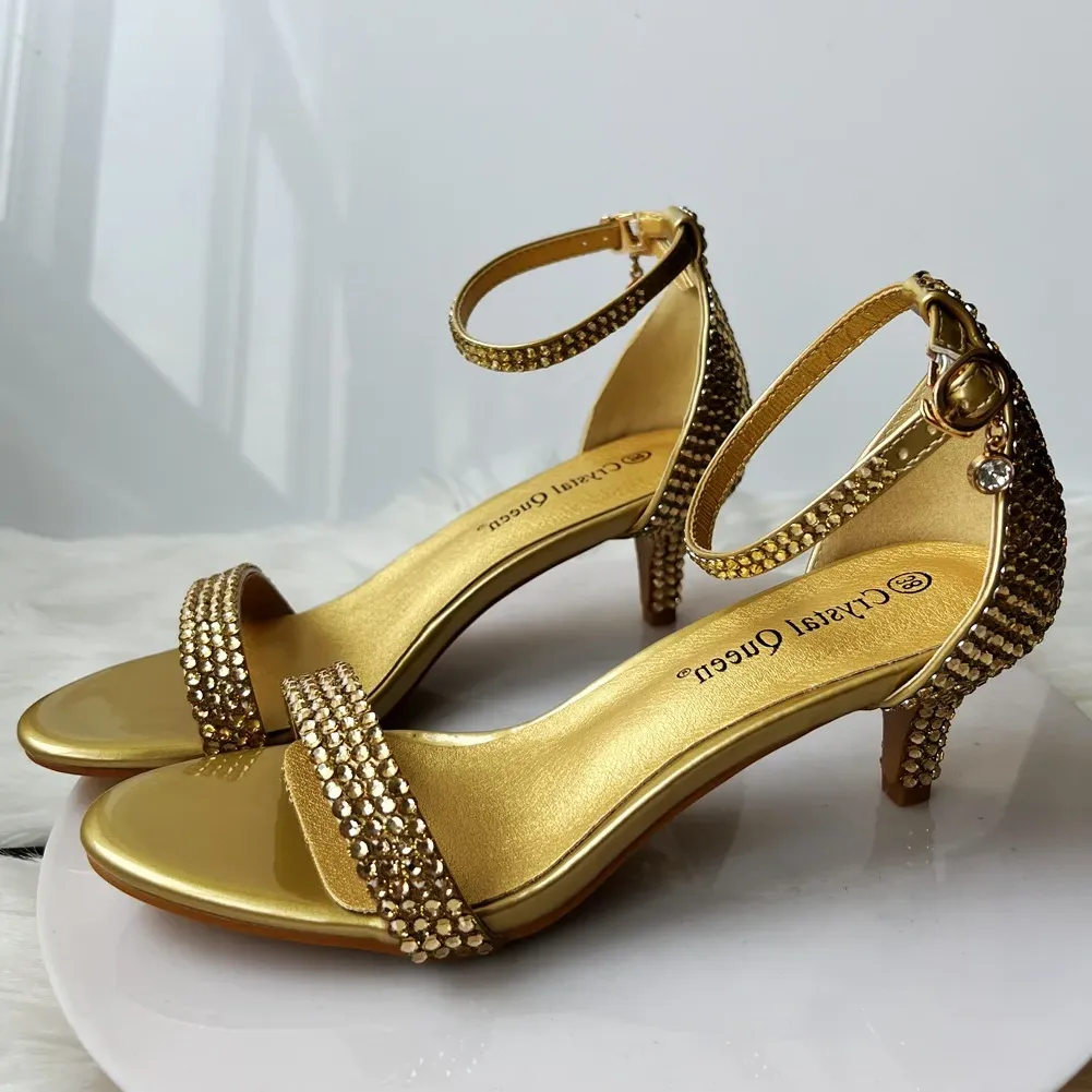 Funki Buys | Shoes | Women's Gold Beaded Prom Bridal Shoes