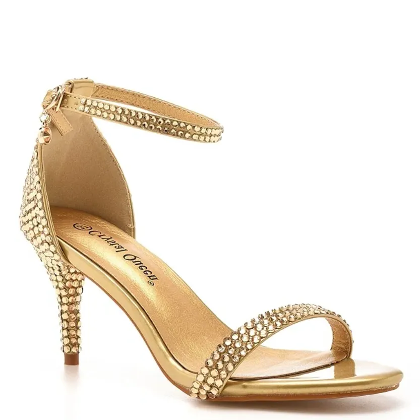 Funki Buys | Shoes | Women's Gold Beaded Prom Bridal Shoes