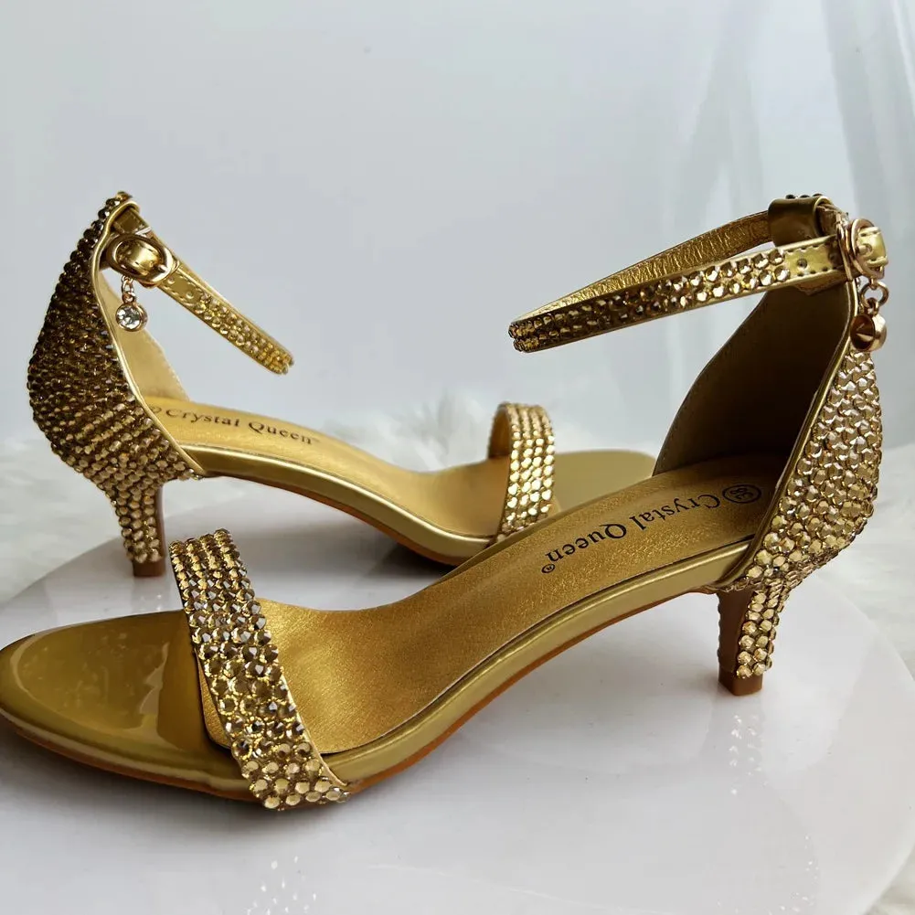 Funki Buys | Shoes | Women's Gold Beaded Prom Bridal Shoes