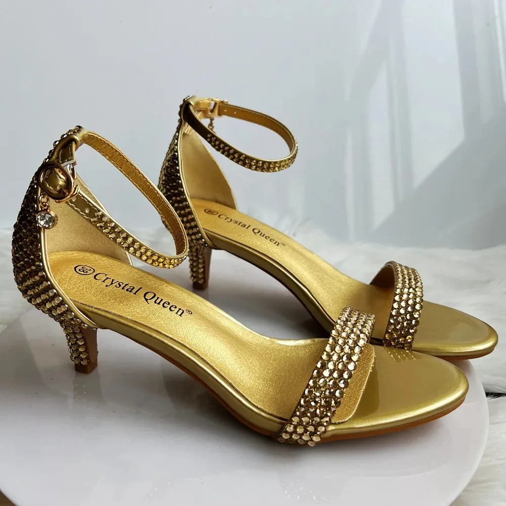 Funki Buys | Shoes | Women's Gold Beaded Prom Bridal Shoes