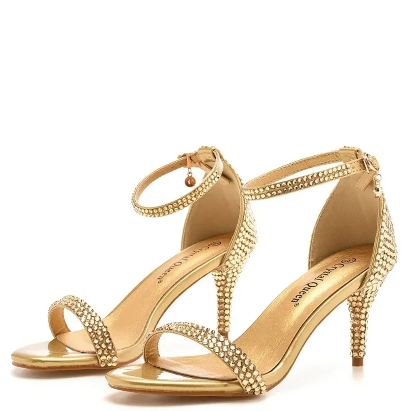 Funki Buys | Shoes | Women's Gold Beaded Prom Bridal Shoes