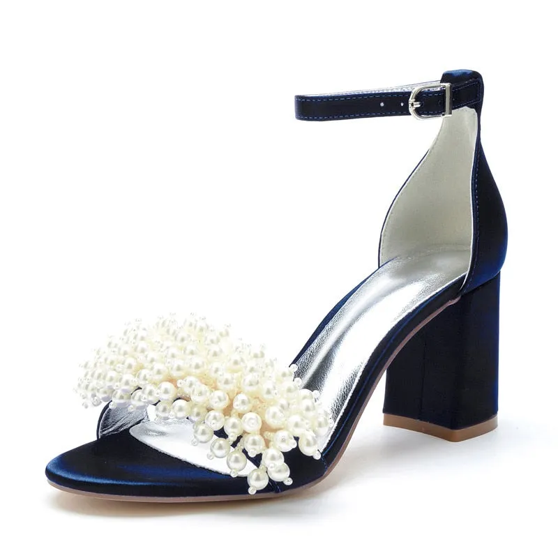 Funki Buys | Shoes | Women's Pearl Open Toe Wedding Sandals