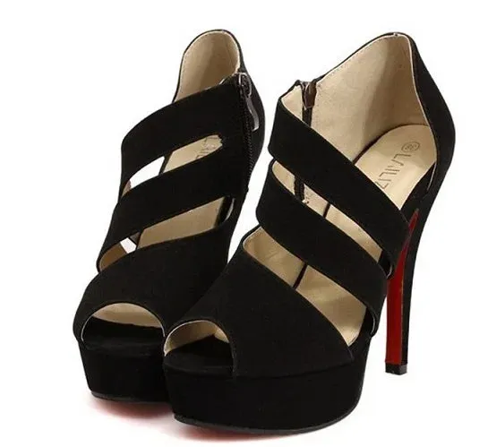 Funki Buys | Shoes | Women's Platform Peep Toe Roman Sandal