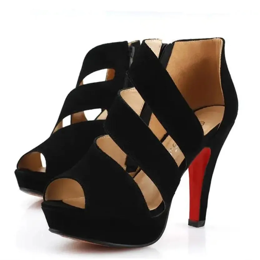 Funki Buys | Shoes | Women's Platform Peep Toe Roman Sandal