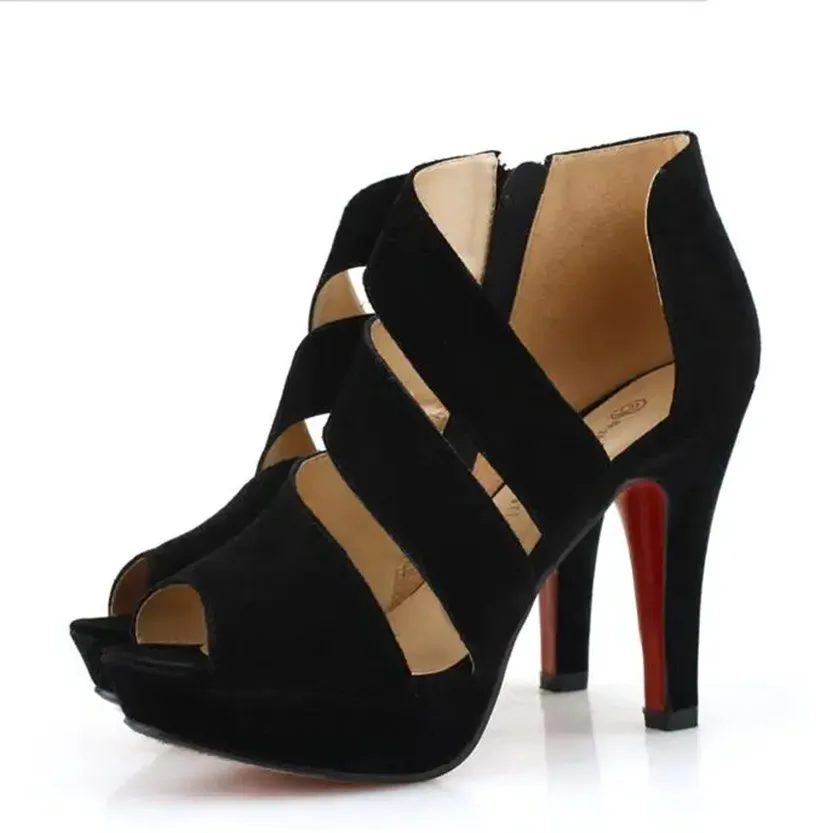 Funki Buys | Shoes | Women's Platform Peep Toe Roman Sandal