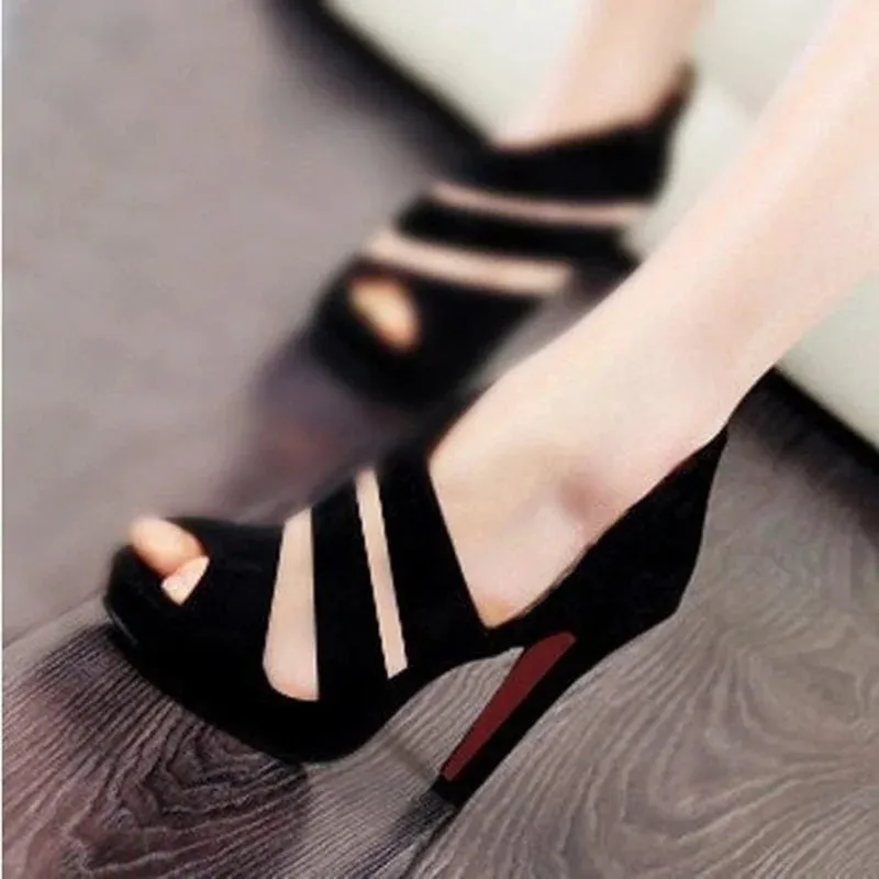 Funki Buys | Shoes | Women's Platform Peep Toe Roman Sandal